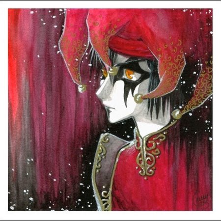 Арлекин Шут тату