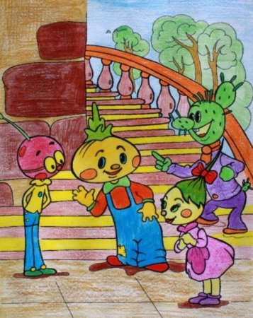 Персонажи сказки приключения Чиполлино