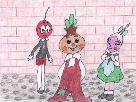 Чиполлино обложка мультфильма