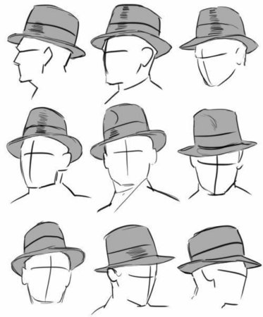 Fedora шляпа референс