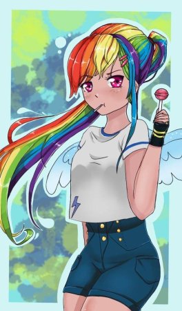 Радужная аниме ава