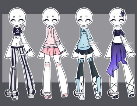 Одежда Чиби для рисования