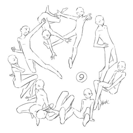 Классные позы для рисования