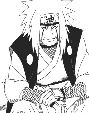 Моменты из манги Наруто Джирайя