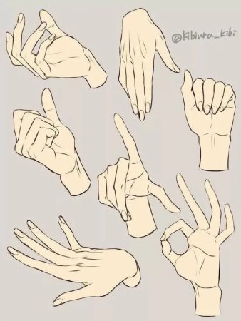 Рефы рук для рисования