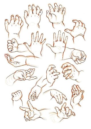 Детские руки референс