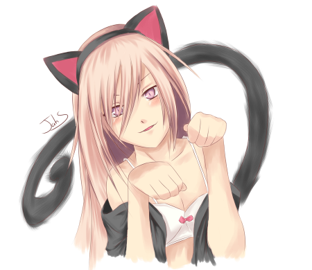 Аниме девушки кошки