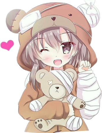 Мишка рисунок аниме