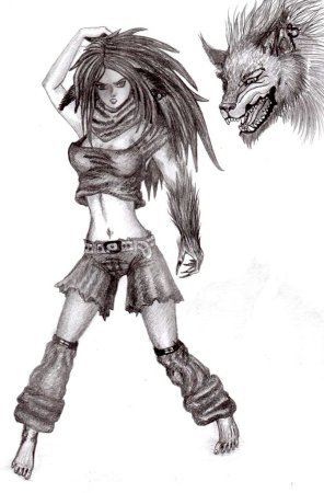 Девушка оборотень