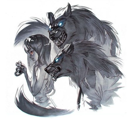 Серый оборотень арт