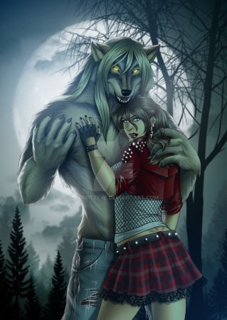 Добрый оборотень аниме