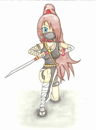 Девушка ниндзя