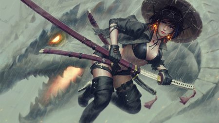 Милые рисунки аниме девочек ниндзя