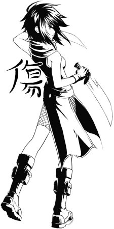 Девушка ниндзя