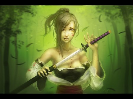 Девушка ниндзя эскиз