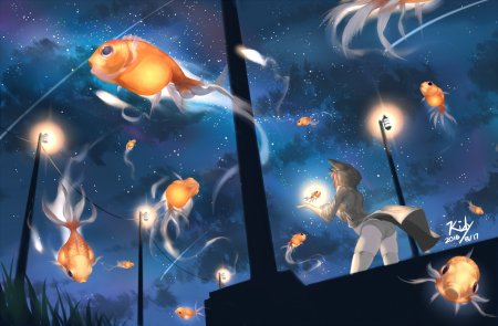Летающие рыбы арт