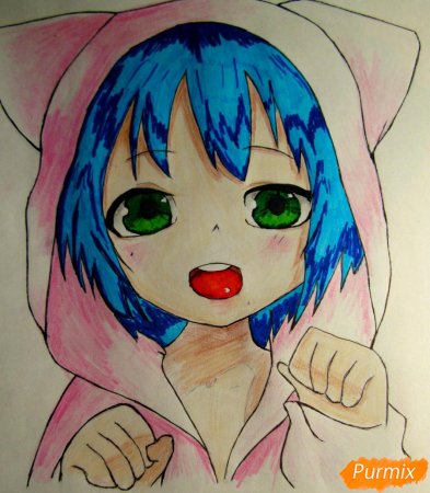 Нарисовать аниме баскетбол Куроко