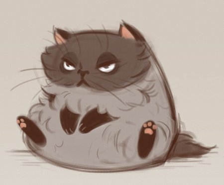 Коты арт мультяшные