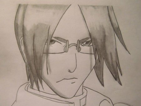 Урю Исида карандашом