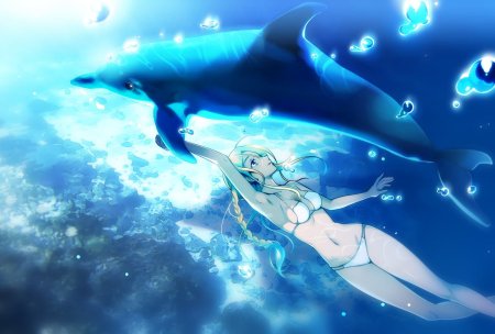 Аниме про океан и дельфинов