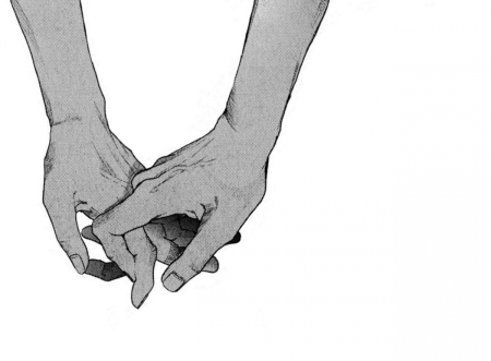 Взялись за руки карандашом