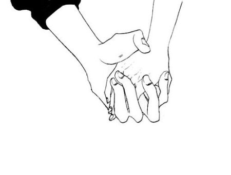 Держаться за руки нарисовать
