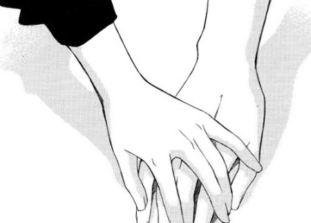 Держание за руки аниме