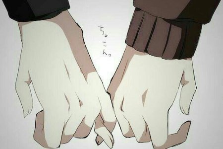 Держание за руки аниме