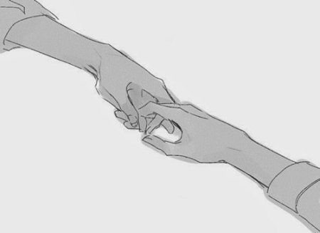 Аниме руки держатся