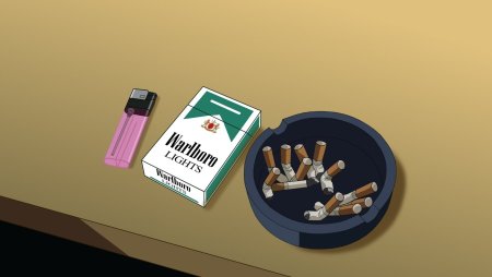 Пачка сигарет арты