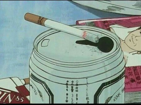 Ретро аниме Эстетика сигареты