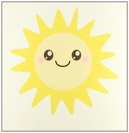 Милое нарисованное солнце