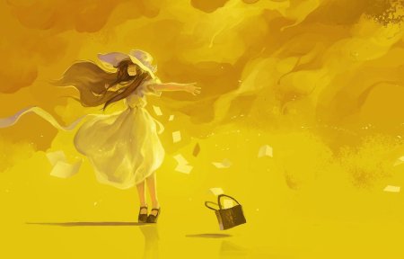 Арт в желтых тонах