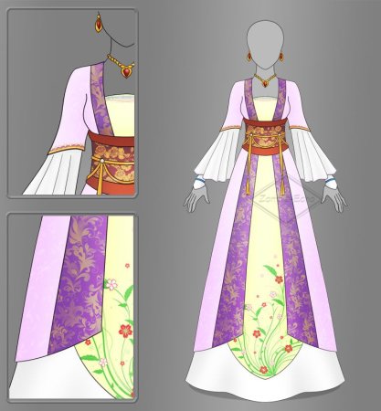 Одежда китайцев для рисования