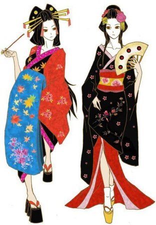 Кимоно ойран референс