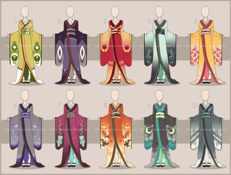 Японская одежда референс