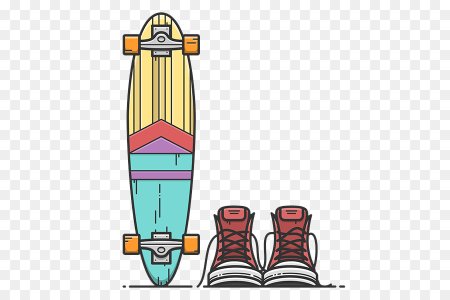 Лонгборд нарисованный