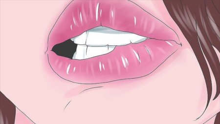 Аниме губы девушки