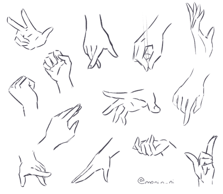 Позы рук для рисования