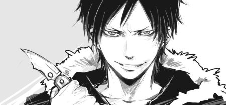 Изая Орихара ухмылка арт аниме