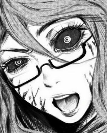 Рисовка аниме Токийский гуль