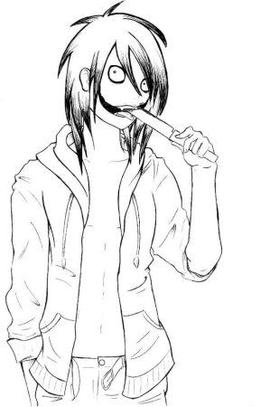 Нарисовать Джеффа крипи