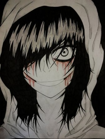 Нарисовать Джеффа крипи