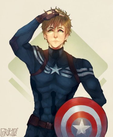 Мстители Капитан Марвел аниме