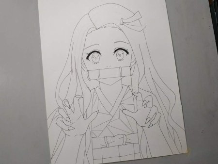 Demon Slayer drawing nezuko