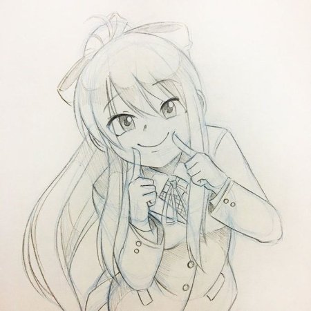 Моника карандашом доки доки