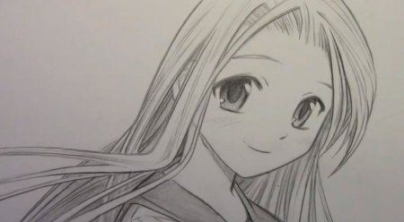 Аниме девушки карандашом