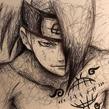 Неджи Хьюго для срисовки