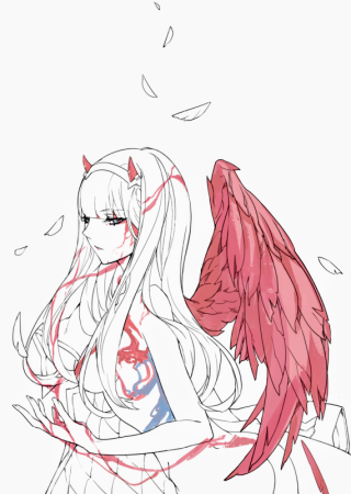 Зеро Zero two ангел