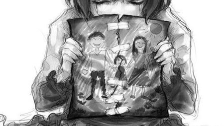 Грустные арты про семью